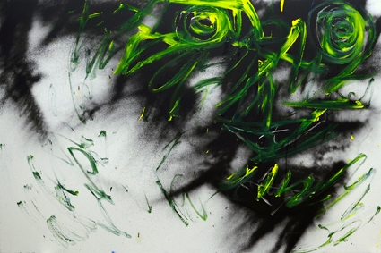 Mario Benjamin Sans titre 2013 huile sur toile 130 x 195 cm Port-au-Prince, collection Reynald Lally