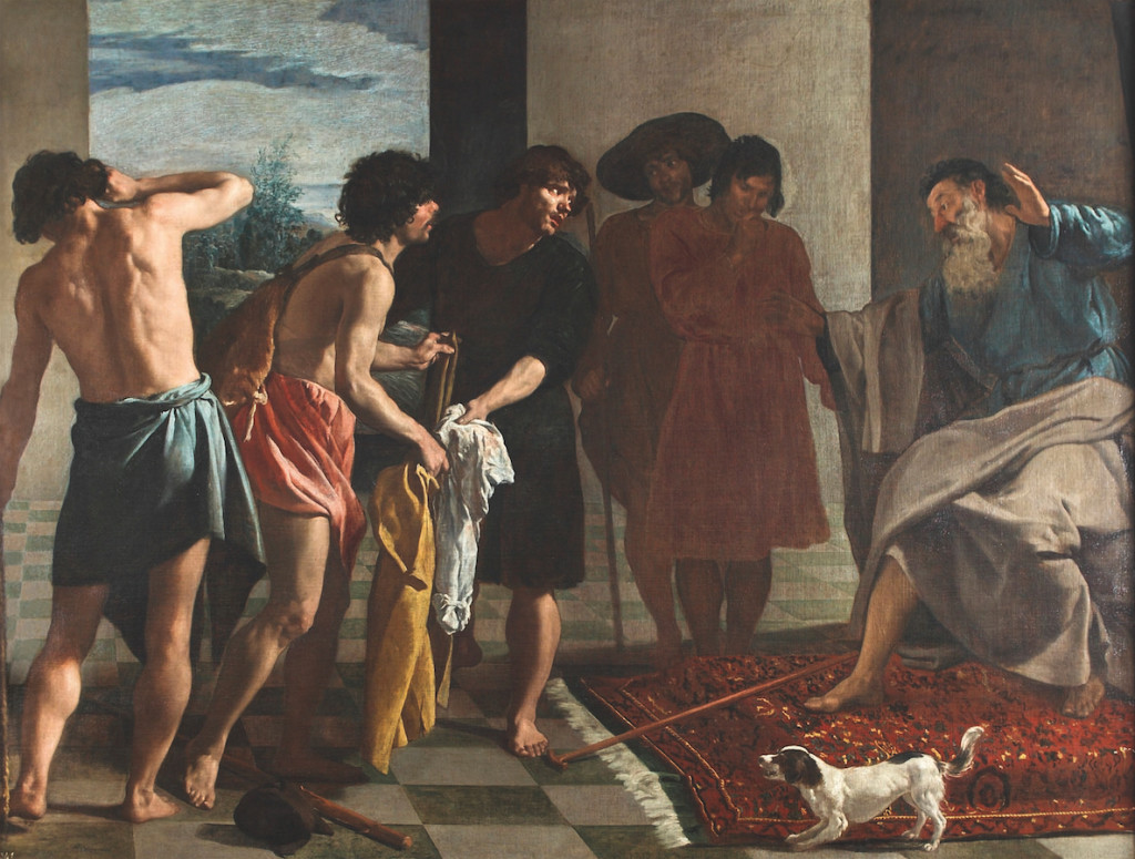 Diego Velázquez, La tunique de Joseph, vers 1630, huile sur toile, 213,5 x 284 cm, Madrid, Real Monasterio del Escorial